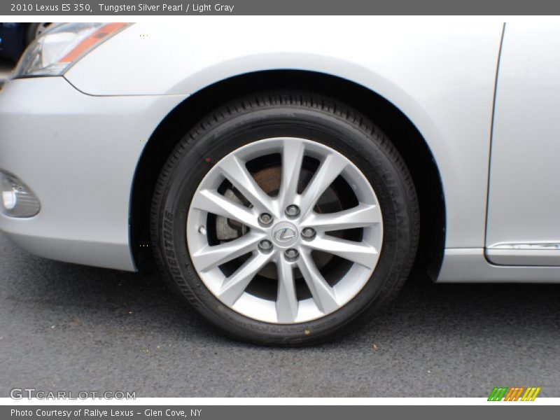 Tungsten Silver Pearl / Light Gray 2010 Lexus ES 350
