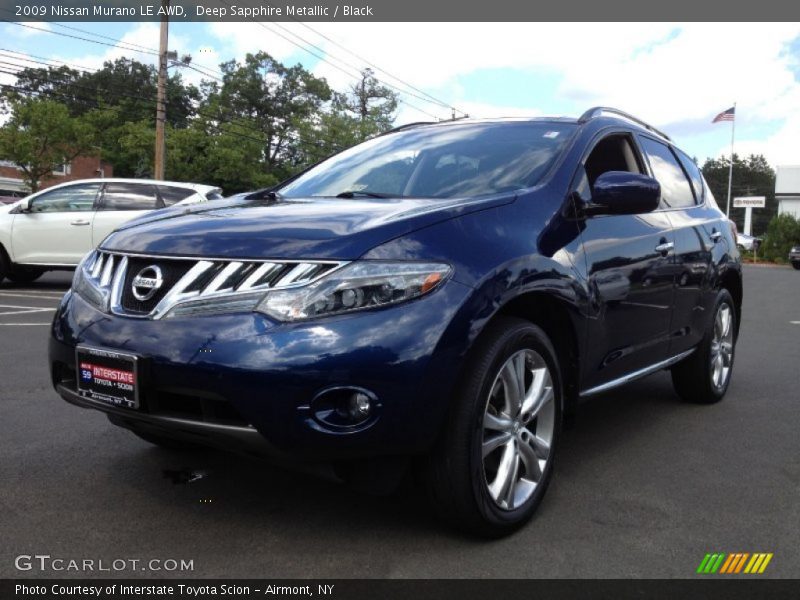 Deep Sapphire Metallic / Black 2009 Nissan Murano LE AWD