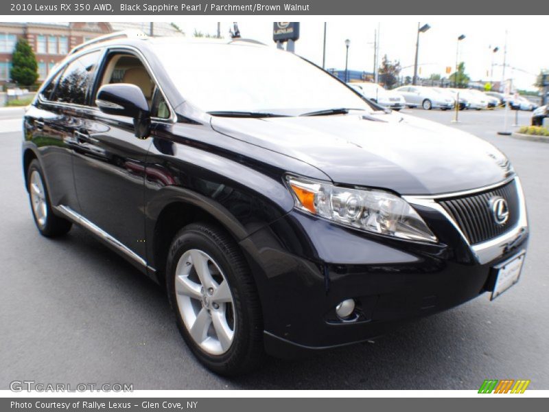 Black Sapphire Pearl / Parchment/Brown Walnut 2010 Lexus RX 350 AWD
