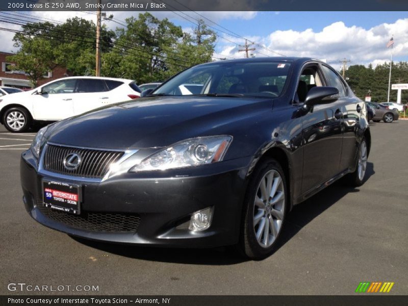 Smoky Granite Mica / Black 2009 Lexus IS 250 AWD
