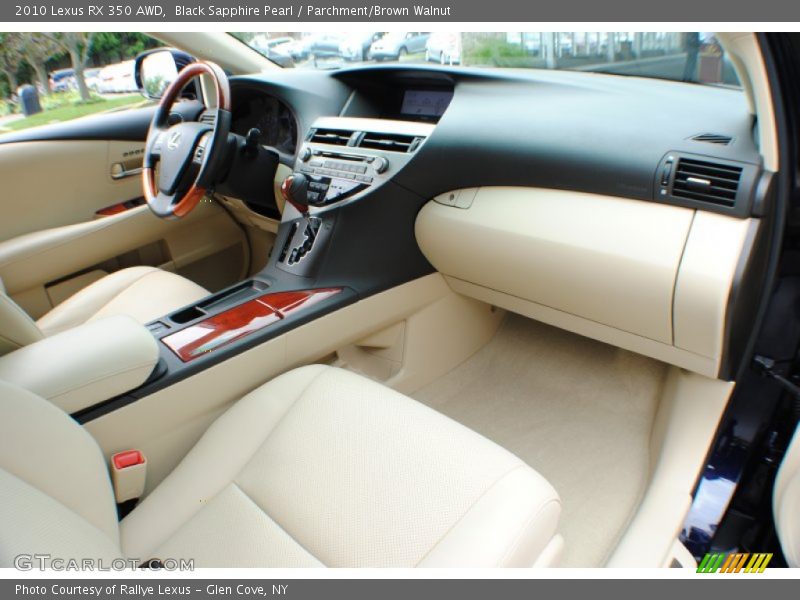 Black Sapphire Pearl / Parchment/Brown Walnut 2010 Lexus RX 350 AWD
