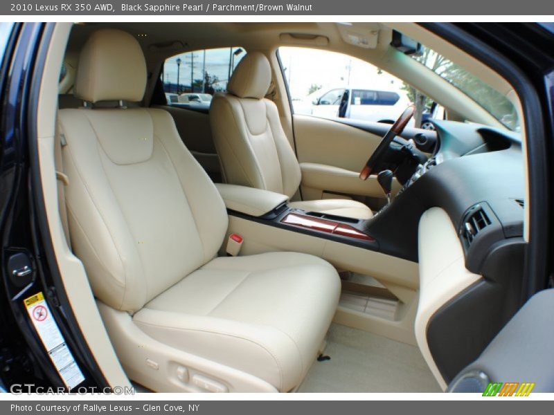 Black Sapphire Pearl / Parchment/Brown Walnut 2010 Lexus RX 350 AWD