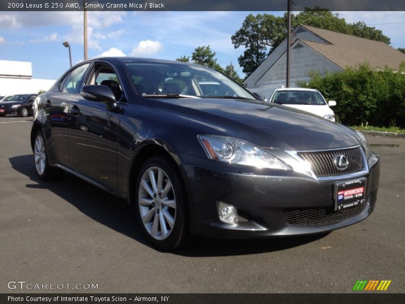 Smoky Granite Mica / Black 2009 Lexus IS 250 AWD