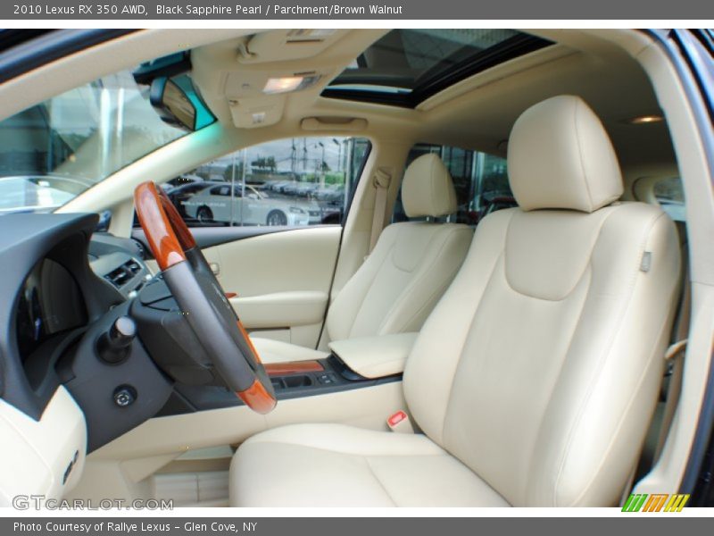 Black Sapphire Pearl / Parchment/Brown Walnut 2010 Lexus RX 350 AWD