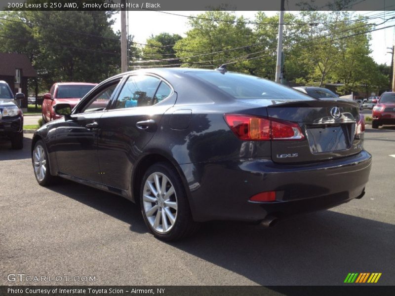 Smoky Granite Mica / Black 2009 Lexus IS 250 AWD