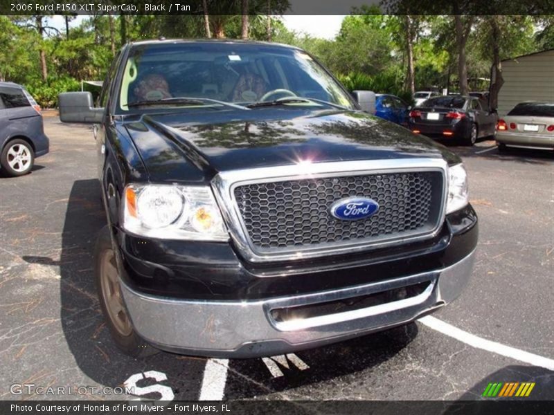 Black / Tan 2006 Ford F150 XLT SuperCab