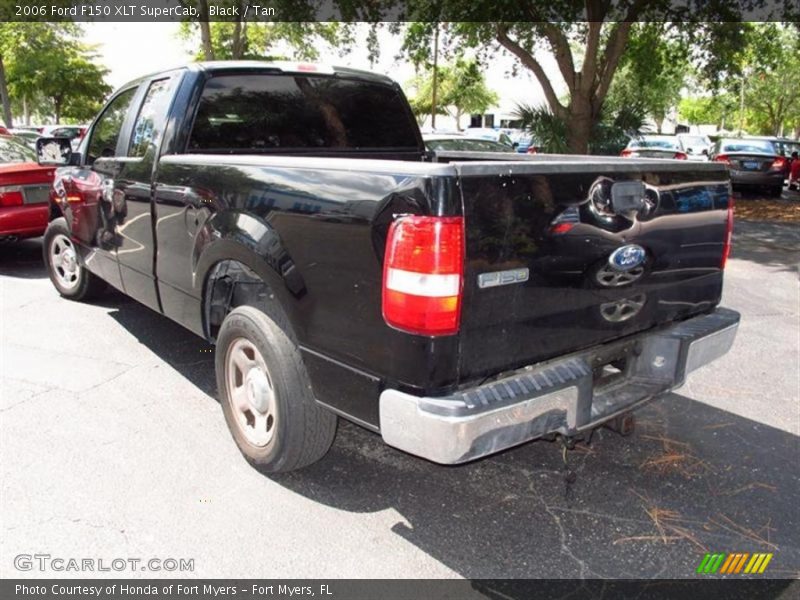 Black / Tan 2006 Ford F150 XLT SuperCab