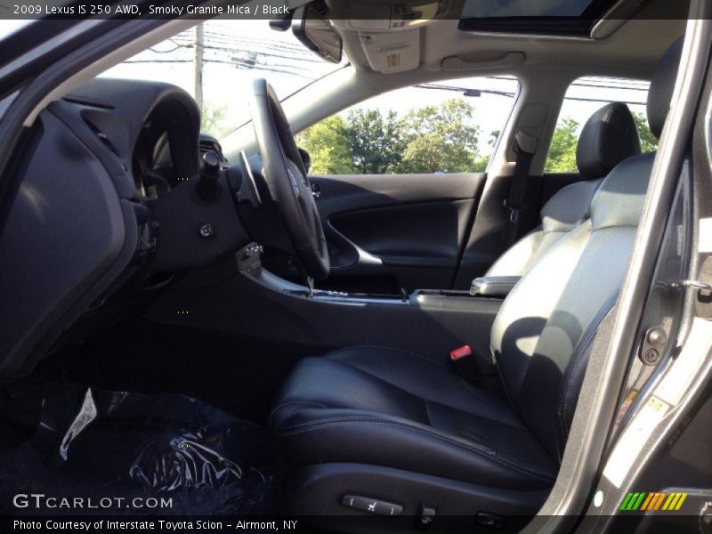 Smoky Granite Mica / Black 2009 Lexus IS 250 AWD