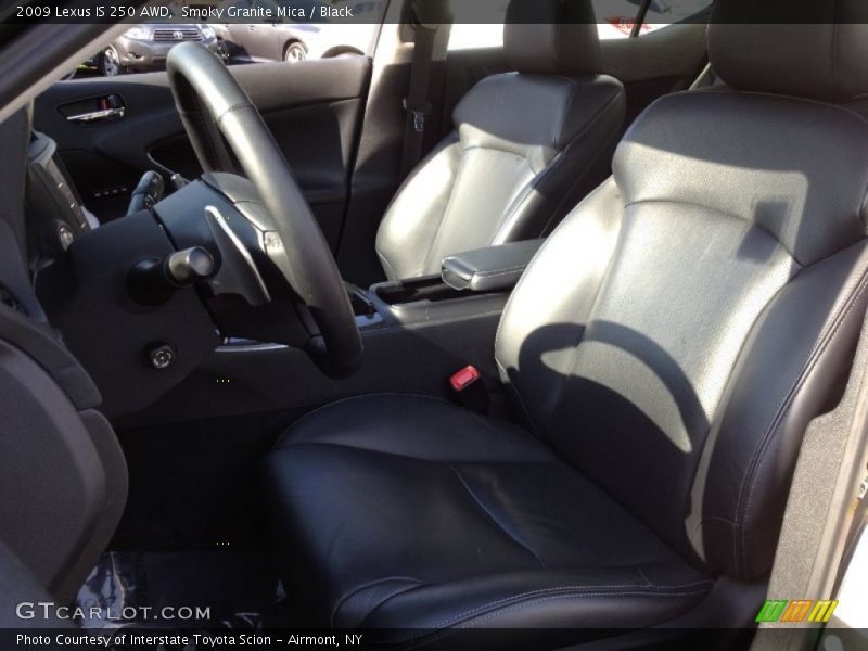 Smoky Granite Mica / Black 2009 Lexus IS 250 AWD