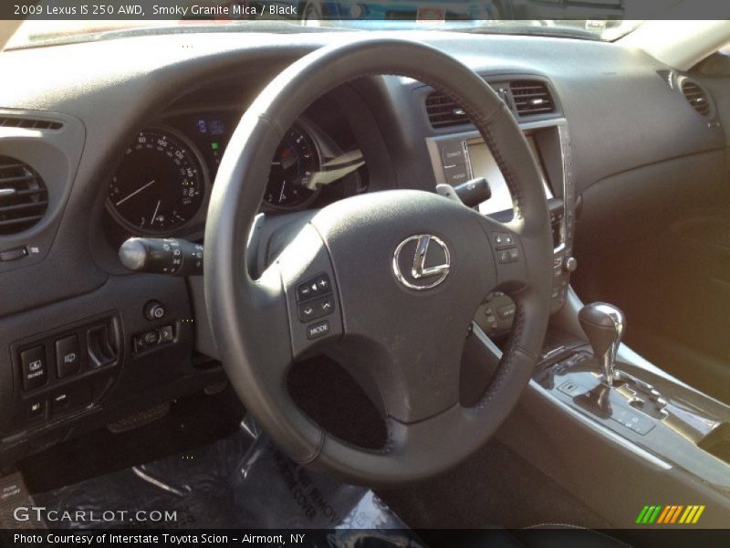 Smoky Granite Mica / Black 2009 Lexus IS 250 AWD