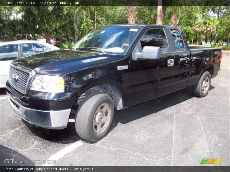 Black / Tan 2006 Ford F150 XLT SuperCab
