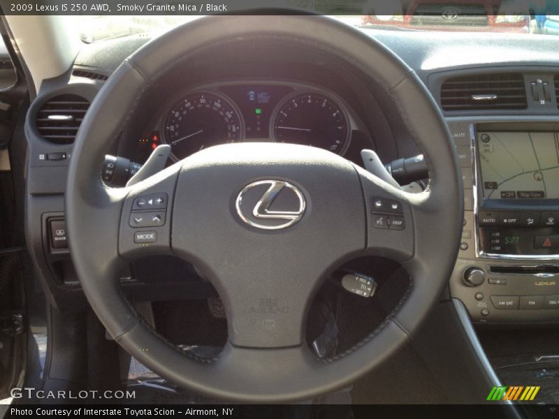 Smoky Granite Mica / Black 2009 Lexus IS 250 AWD