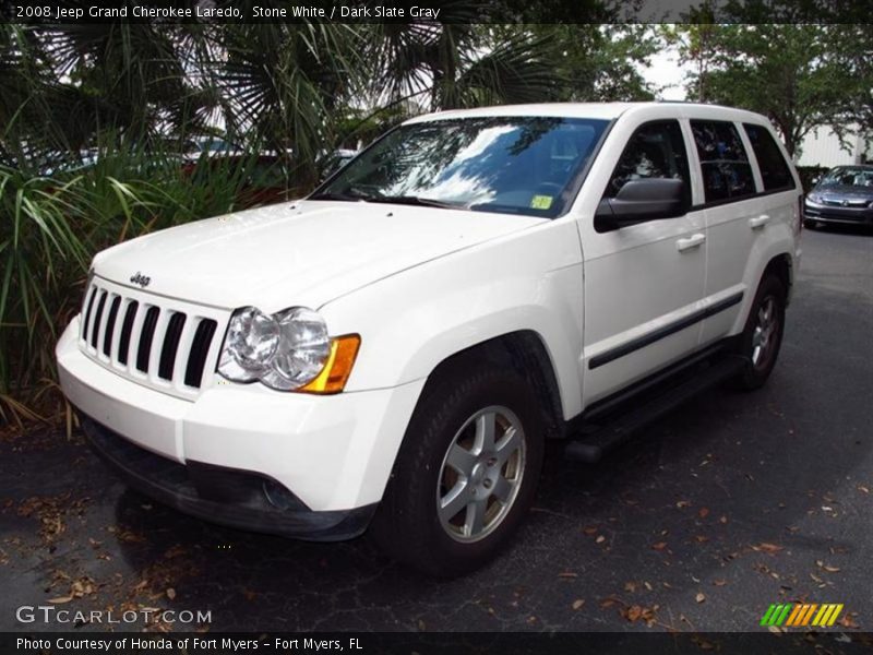 Stone White / Dark Slate Gray 2008 Jeep Grand Cherokee Laredo