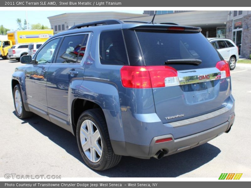 Steel Blue Metallic / Light Titanium 2011 GMC Terrain SLE AWD