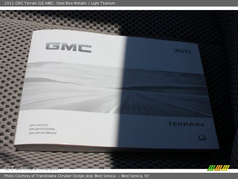 Steel Blue Metallic / Light Titanium 2011 GMC Terrain SLE AWD