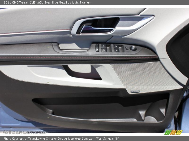 Steel Blue Metallic / Light Titanium 2011 GMC Terrain SLE AWD
