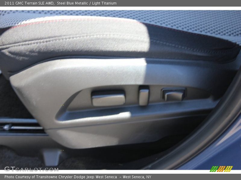 Steel Blue Metallic / Light Titanium 2011 GMC Terrain SLE AWD