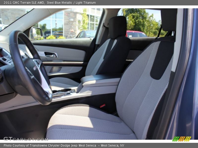 Steel Blue Metallic / Light Titanium 2011 GMC Terrain SLE AWD