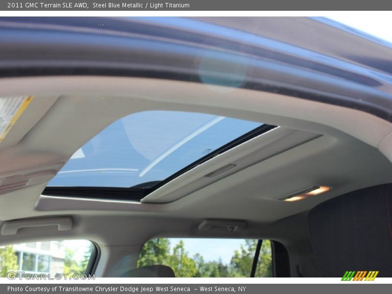 Steel Blue Metallic / Light Titanium 2011 GMC Terrain SLE AWD