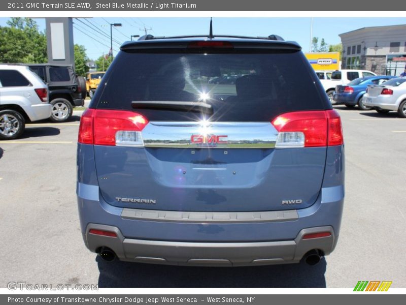 Steel Blue Metallic / Light Titanium 2011 GMC Terrain SLE AWD