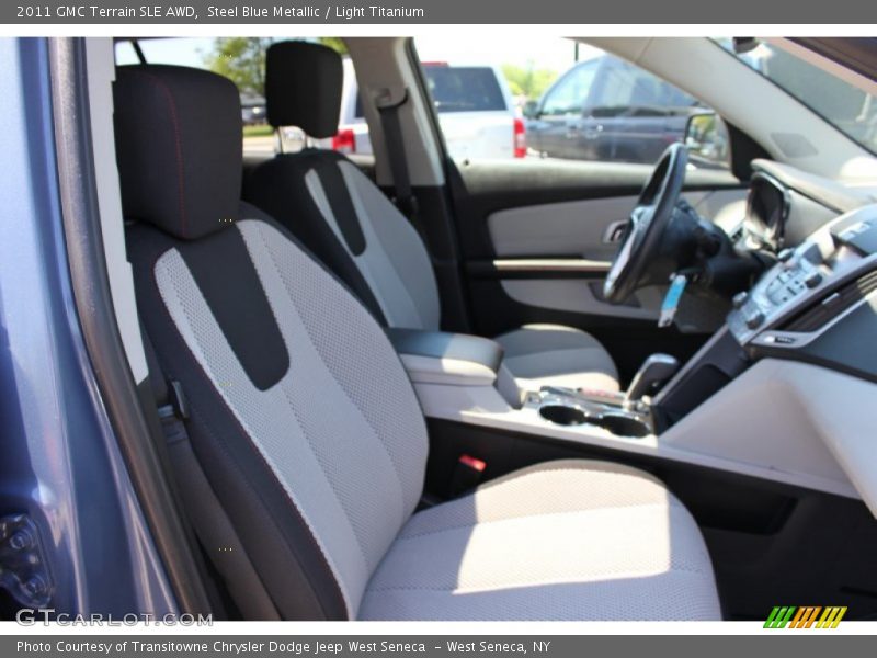 Steel Blue Metallic / Light Titanium 2011 GMC Terrain SLE AWD