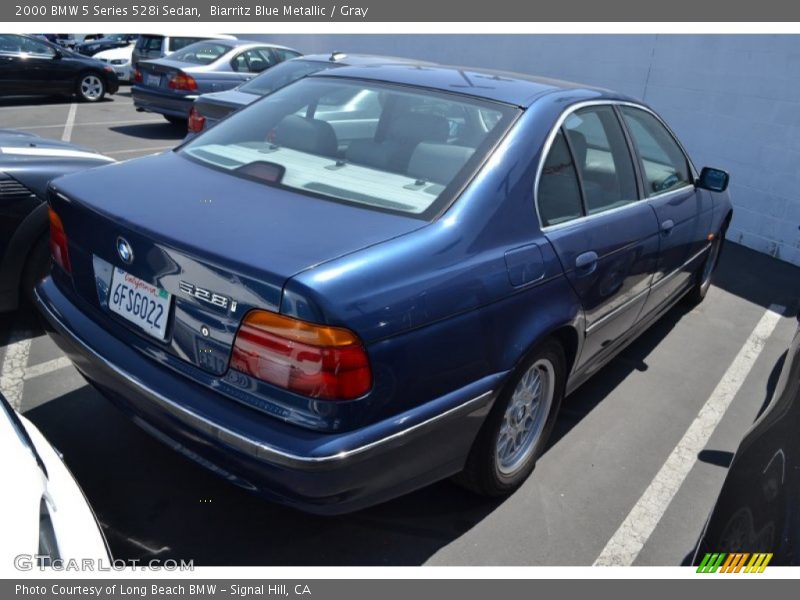 Biarritz Blue Metallic / Gray 2000 BMW 5 Series 528i Sedan