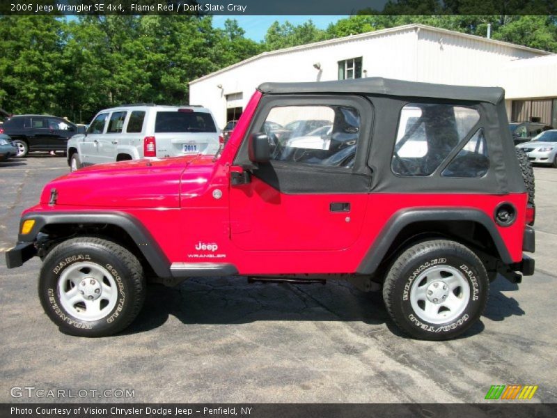 Flame Red / Dark Slate Gray 2006 Jeep Wrangler SE 4x4