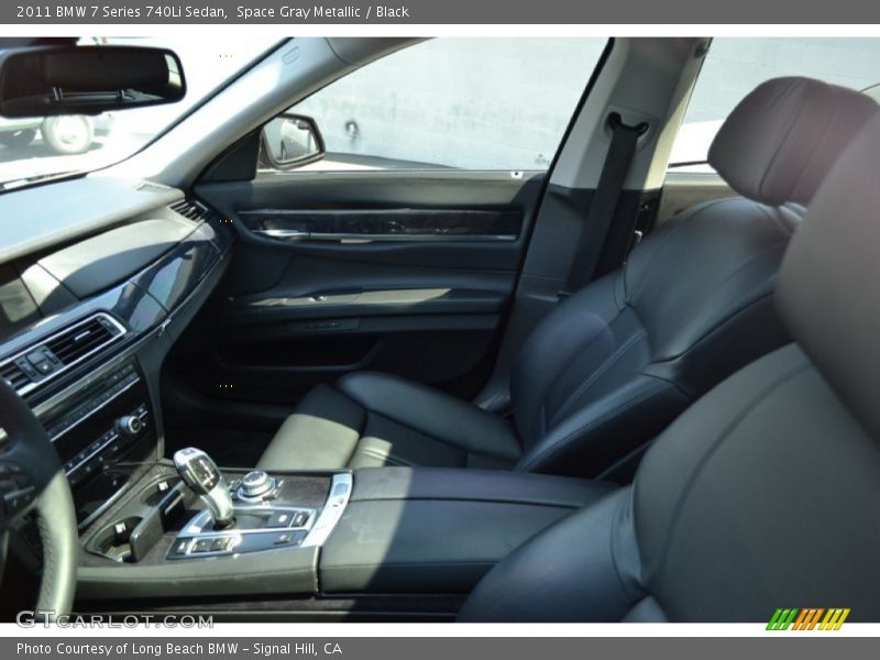Space Gray Metallic / Black 2011 BMW 7 Series 740Li Sedan