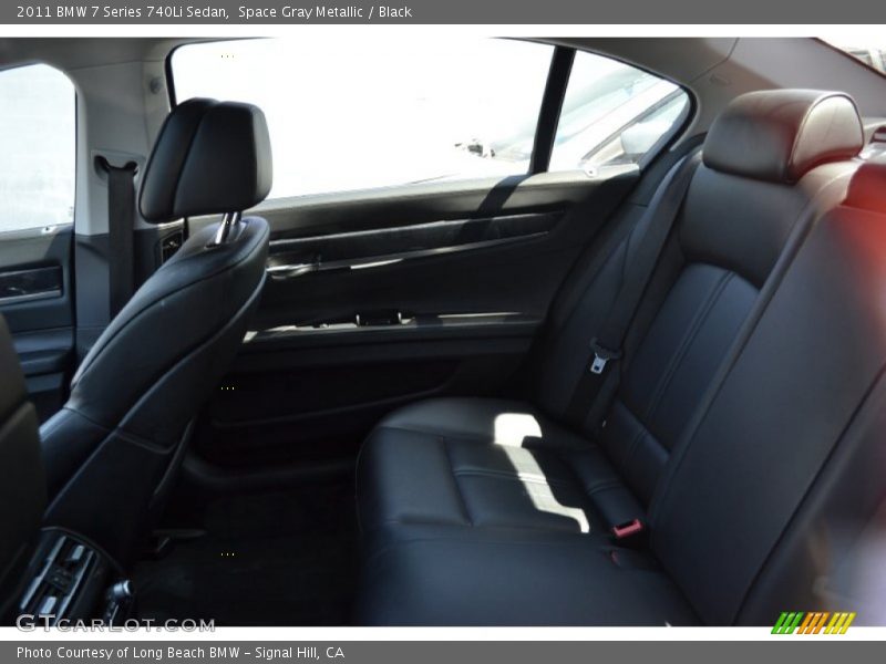 Space Gray Metallic / Black 2011 BMW 7 Series 740Li Sedan