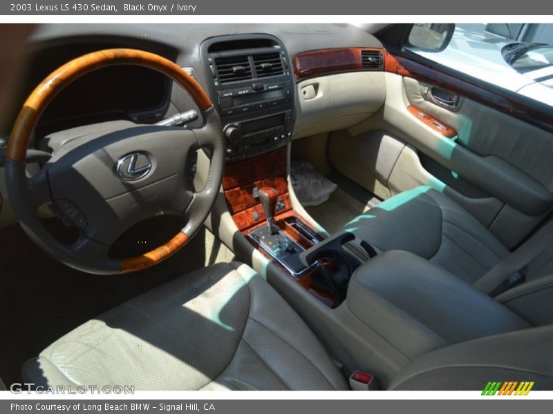 Black Onyx / Ivory 2003 Lexus LS 430 Sedan
