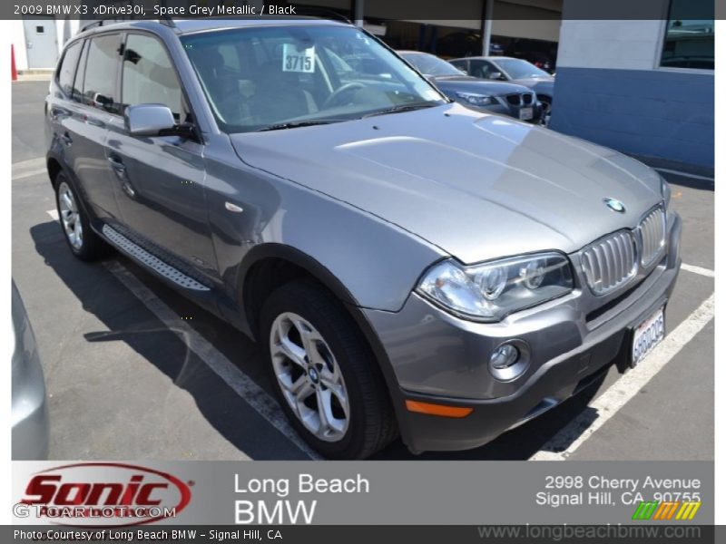 Space Grey Metallic / Black 2009 BMW X3 xDrive30i