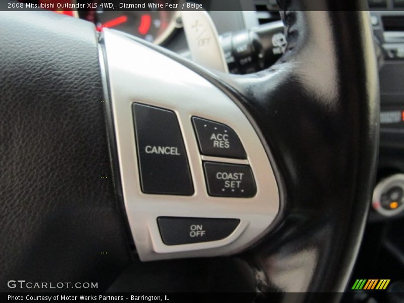 Diamond White Pearl / Beige 2008 Mitsubishi Outlander XLS 4WD