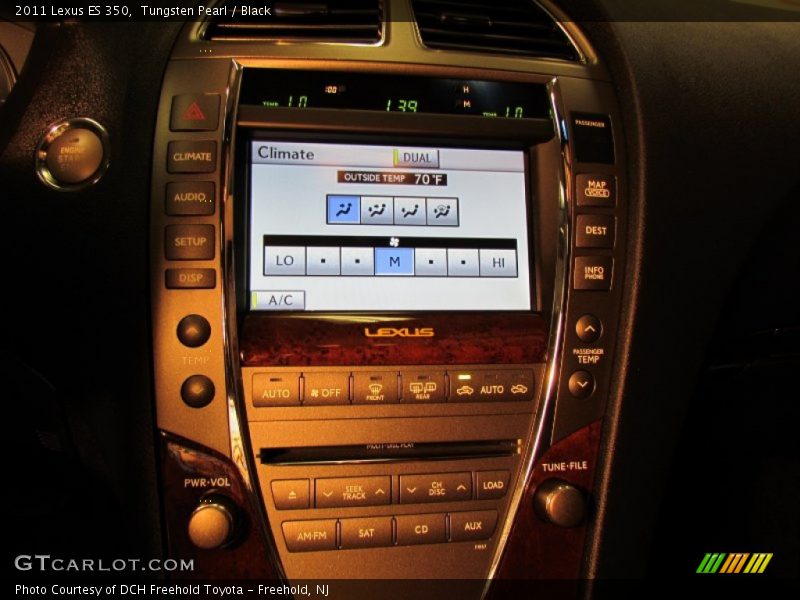 Tungsten Pearl / Black 2011 Lexus ES 350