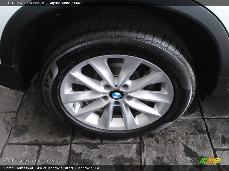 Alpine White / Black 2011 BMW X3 xDrive 28i