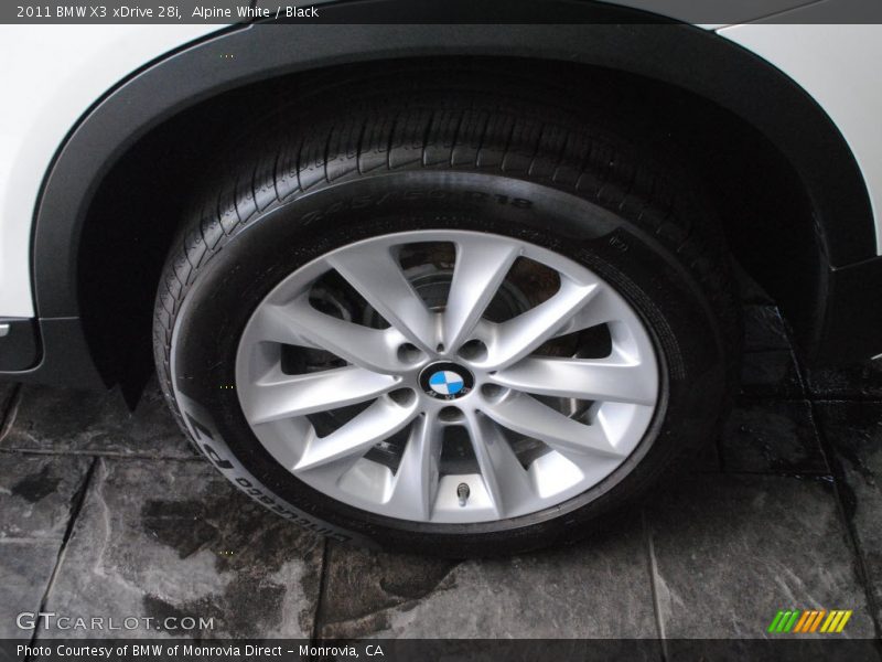 Alpine White / Black 2011 BMW X3 xDrive 28i