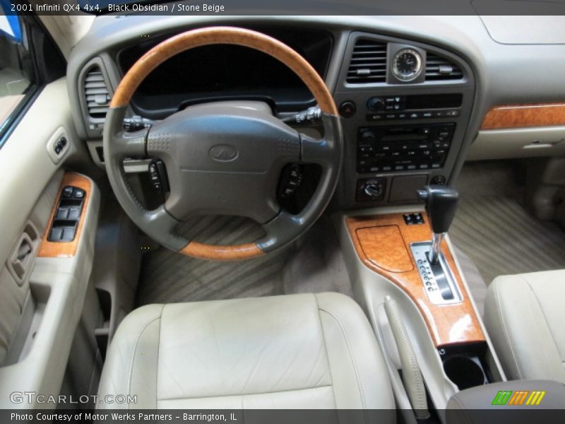 Black Obsidian / Stone Beige 2001 Infiniti QX4 4x4
