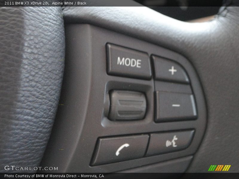 Alpine White / Black 2011 BMW X3 xDrive 28i
