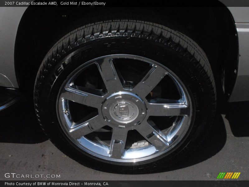 Gold Mist / Ebony/Ebony 2007 Cadillac Escalade AWD