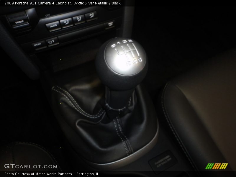 Arctic Silver Metallic / Black 2009 Porsche 911 Carrera 4 Cabriolet