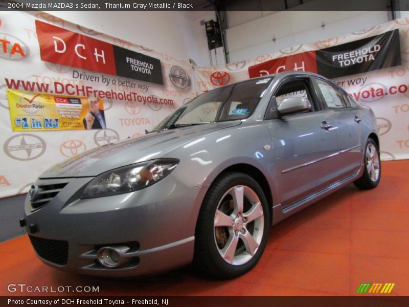 Titanium Gray Metallic / Black 2004 Mazda MAZDA3 s Sedan