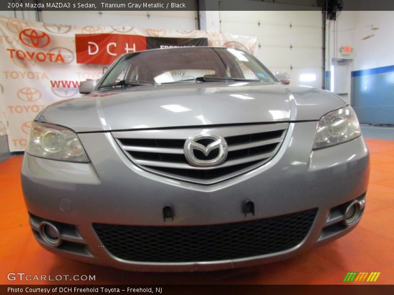 Titanium Gray Metallic / Black 2004 Mazda MAZDA3 s Sedan