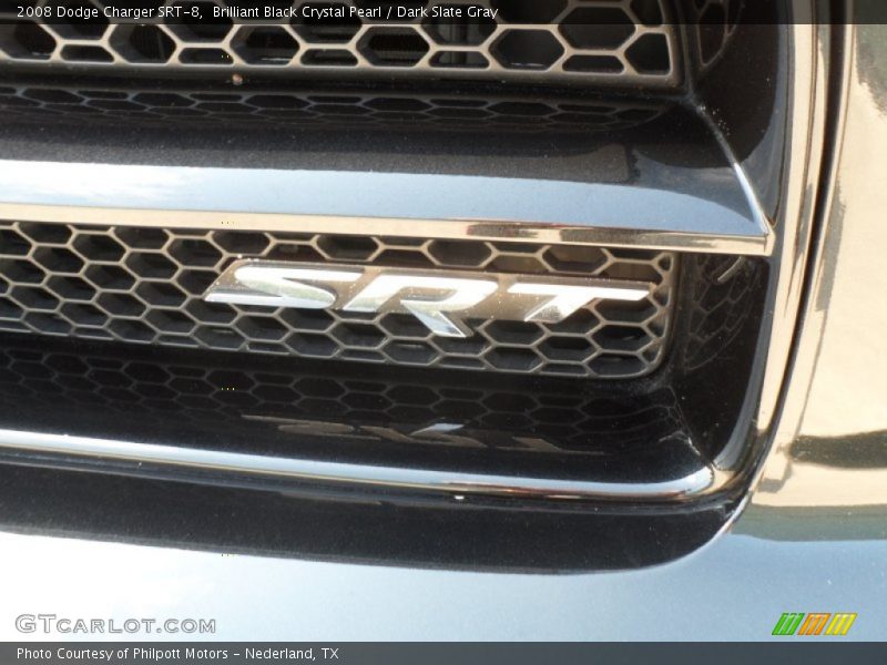 Brilliant Black Crystal Pearl / Dark Slate Gray 2008 Dodge Charger SRT-8