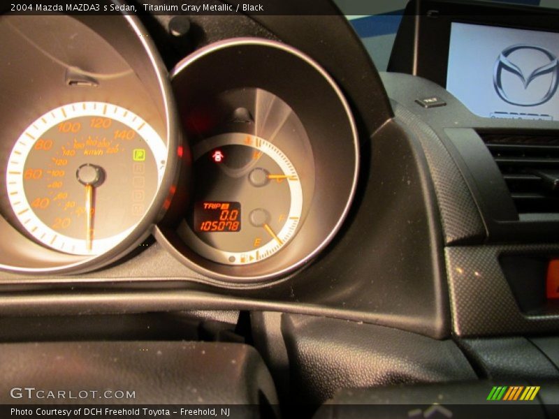 Titanium Gray Metallic / Black 2004 Mazda MAZDA3 s Sedan