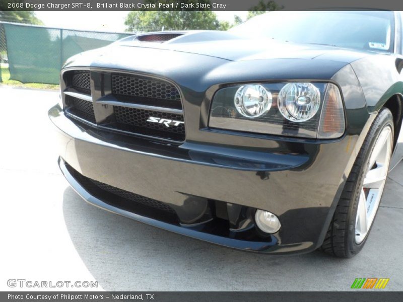 Brilliant Black Crystal Pearl / Dark Slate Gray 2008 Dodge Charger SRT-8