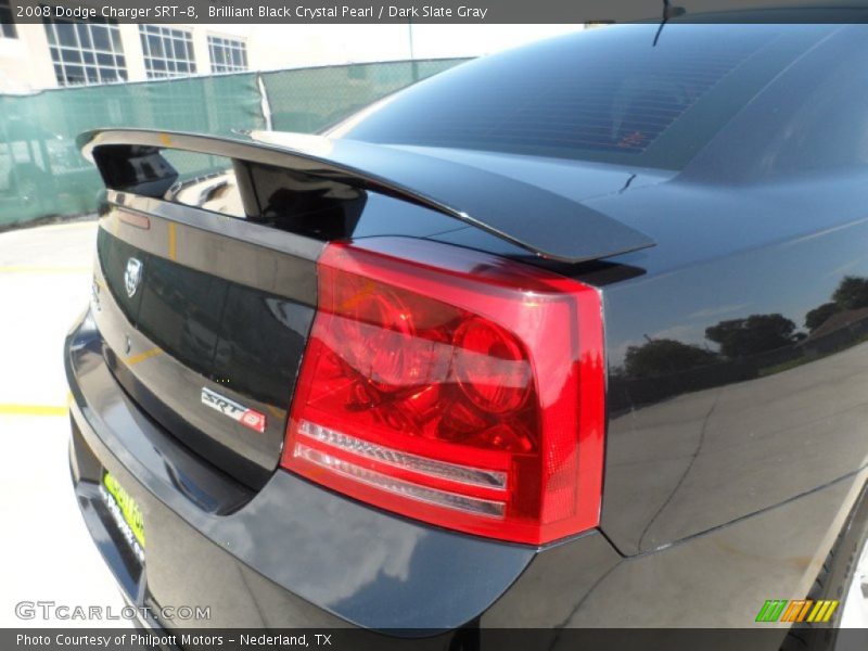 Brilliant Black Crystal Pearl / Dark Slate Gray 2008 Dodge Charger SRT-8