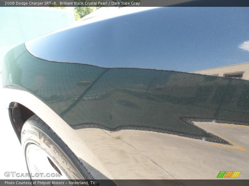 Brilliant Black Crystal Pearl / Dark Slate Gray 2008 Dodge Charger SRT-8
