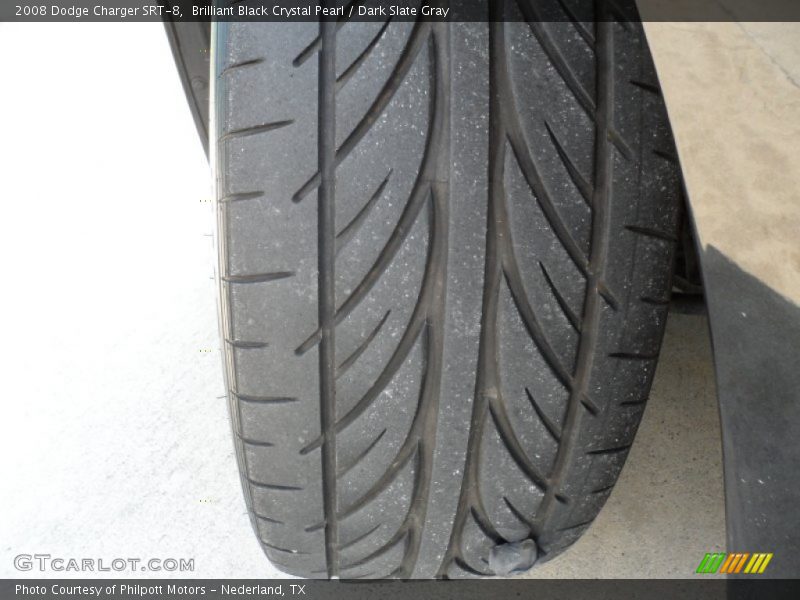 Brilliant Black Crystal Pearl / Dark Slate Gray 2008 Dodge Charger SRT-8