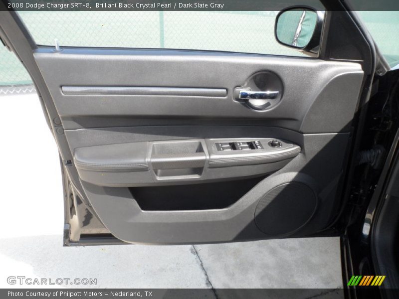 Brilliant Black Crystal Pearl / Dark Slate Gray 2008 Dodge Charger SRT-8