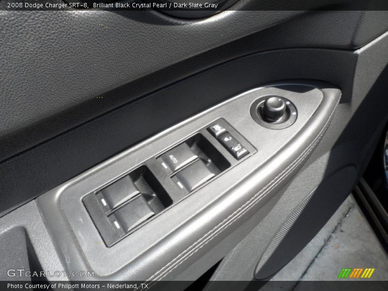 Brilliant Black Crystal Pearl / Dark Slate Gray 2008 Dodge Charger SRT-8