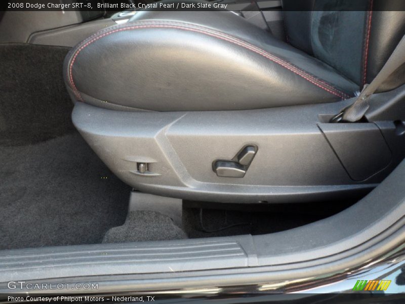 Brilliant Black Crystal Pearl / Dark Slate Gray 2008 Dodge Charger SRT-8
